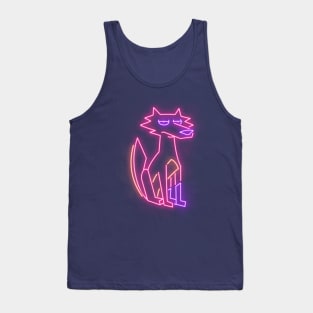 Neon coyote space Tank Top